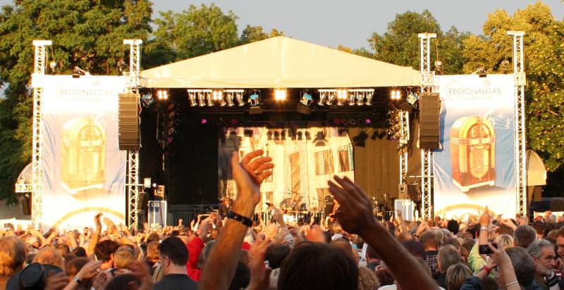 B&uuml;hnendach 10x8 mit Sidewing